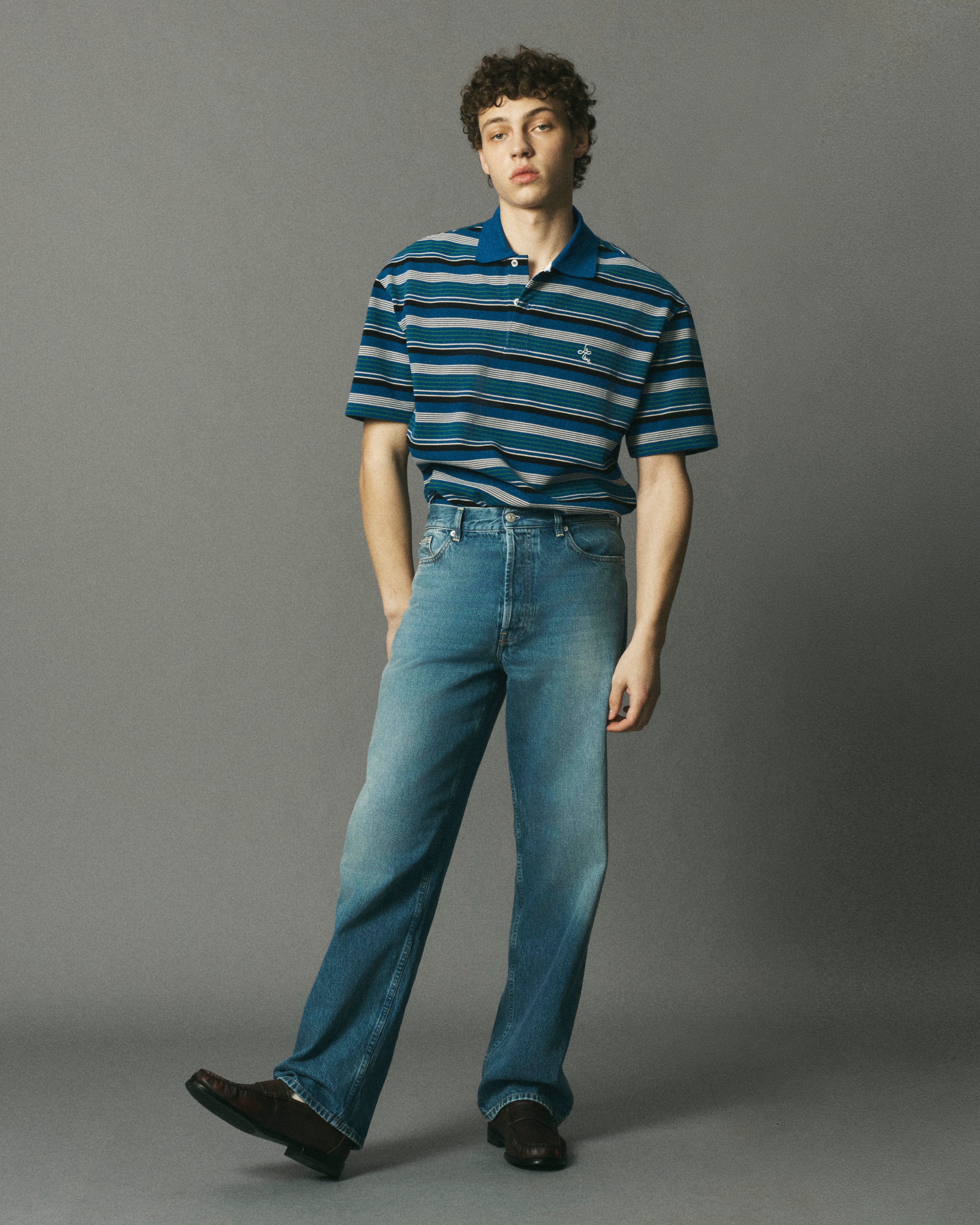 Polo Blue Multi Stripe