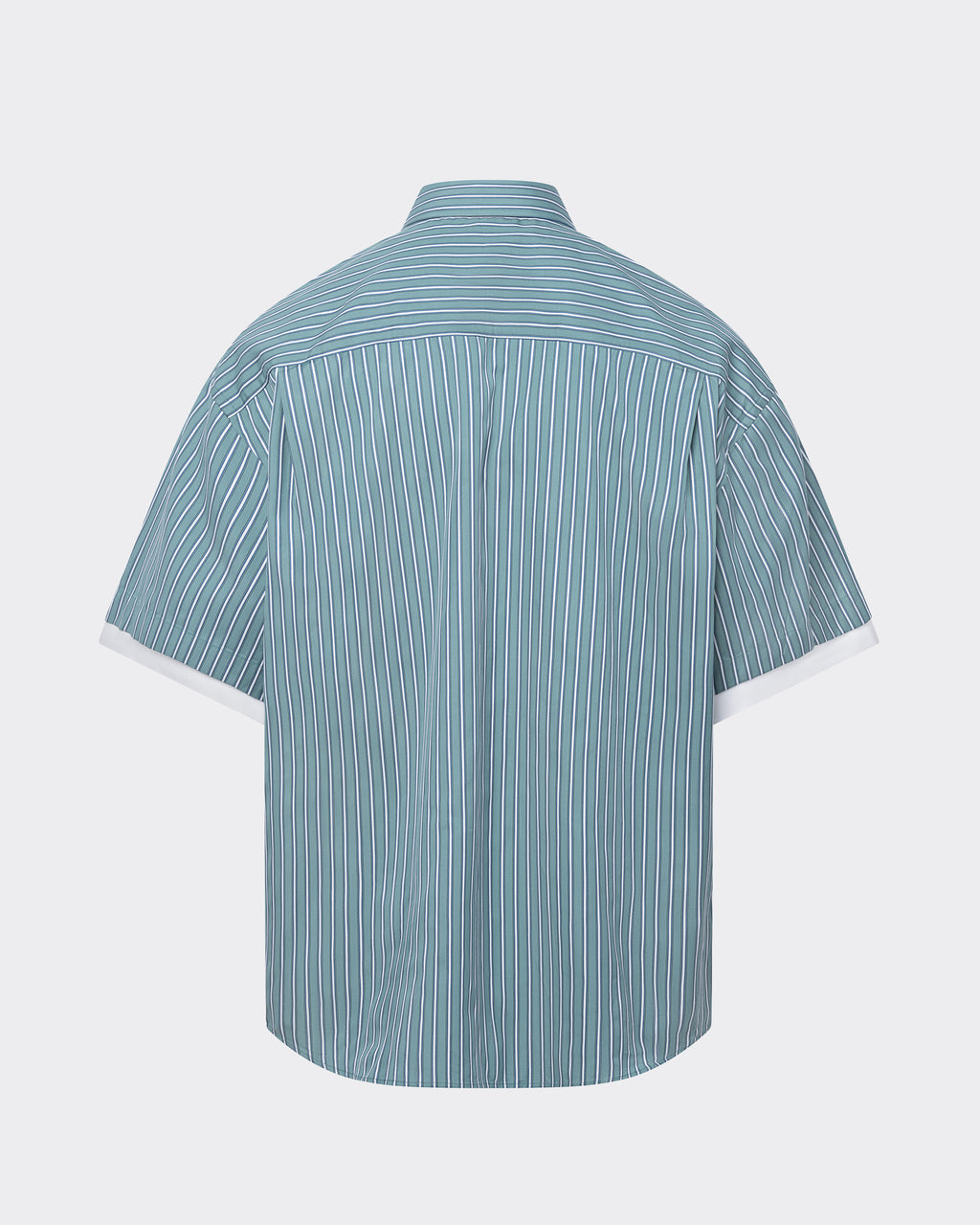 Office Green Double Short Sleeve Button Down