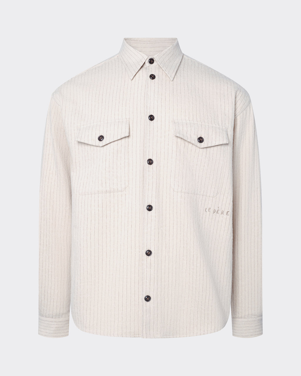 Perennial Workwear Button Down Tan Stripe