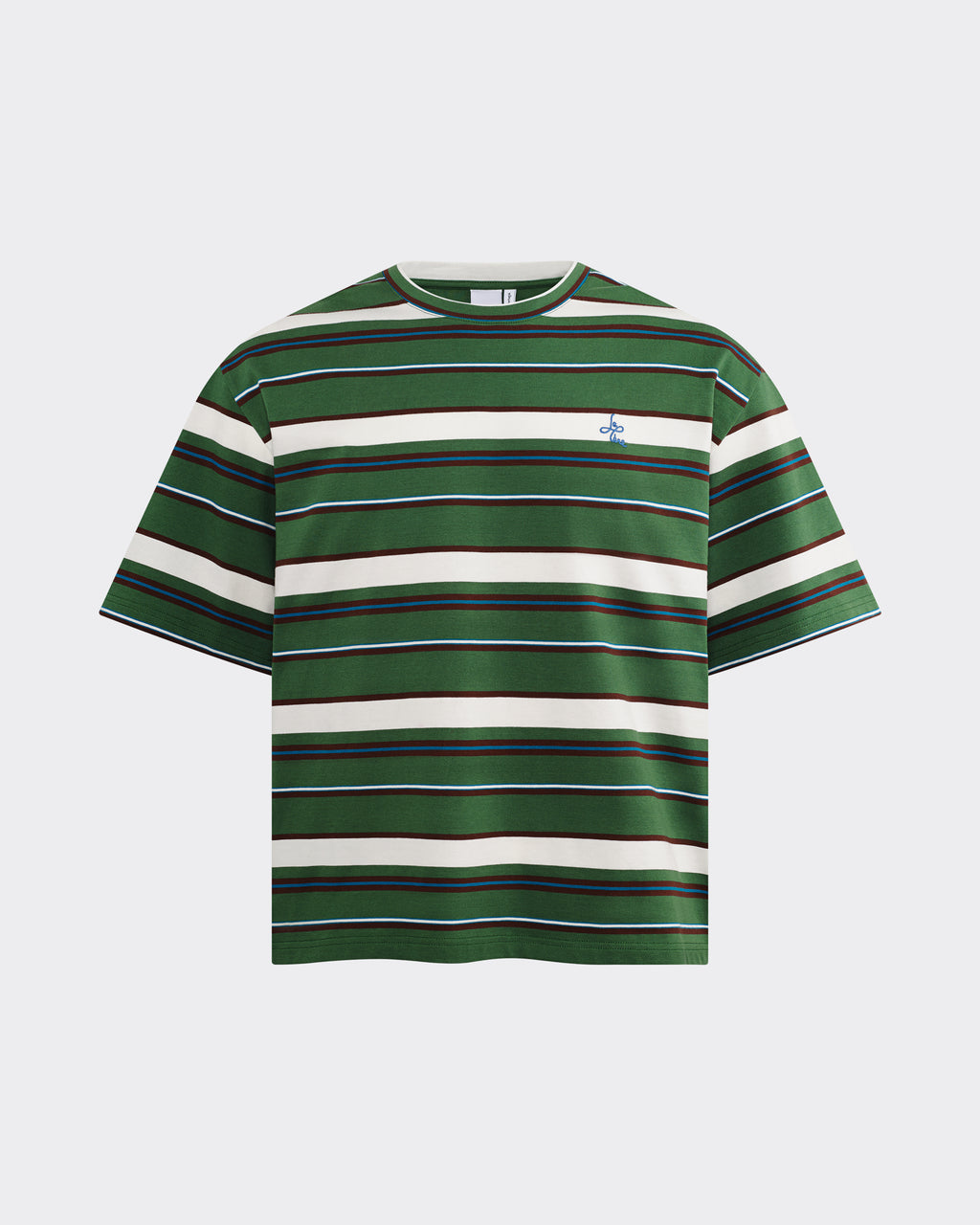 Green Striped Tommy Tee
