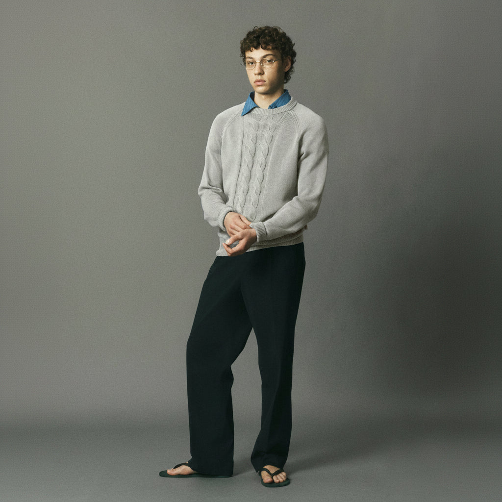 Cotton Cableknit Sweater image