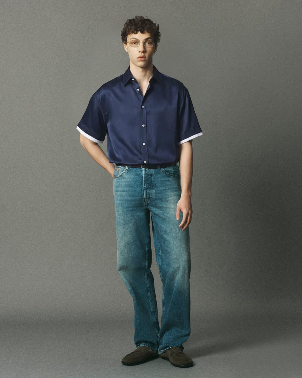 Cupro Double Short Sleeve Shirt