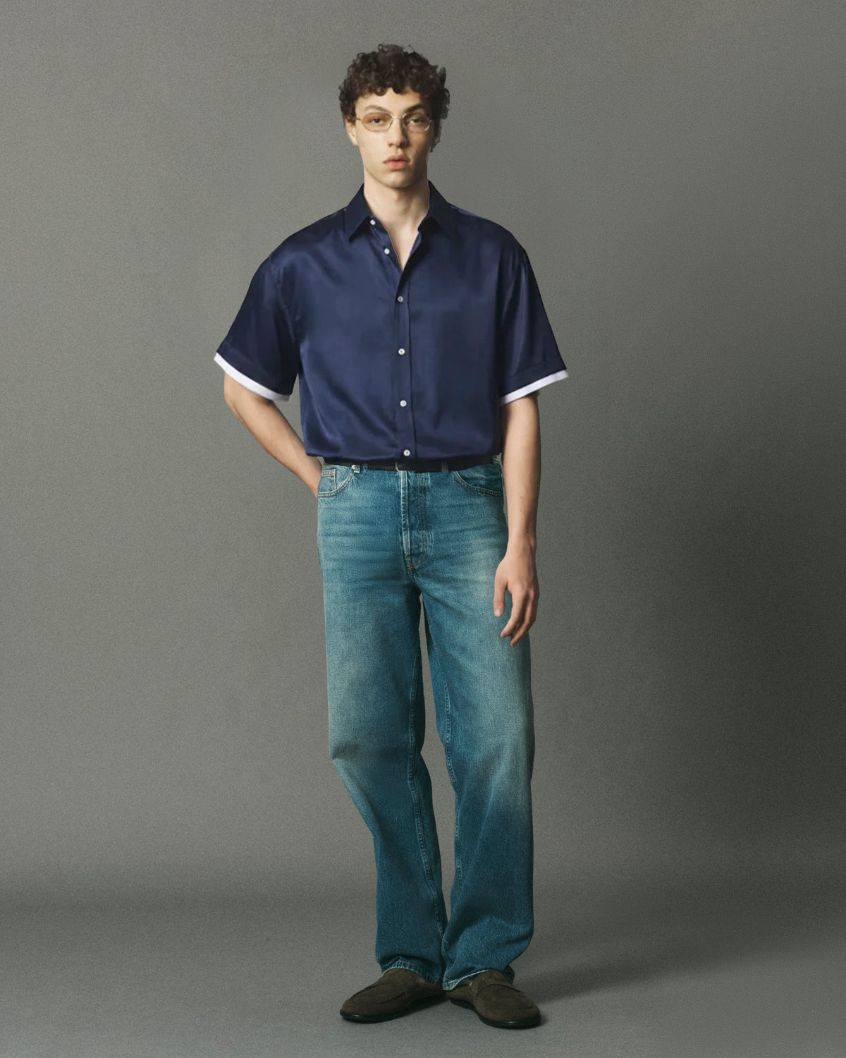 Cupro Double Short Sleeve Shirt  image