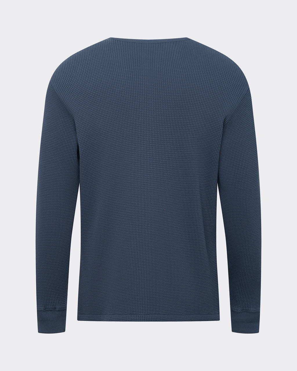 Long-sleeve Waffle Henley
