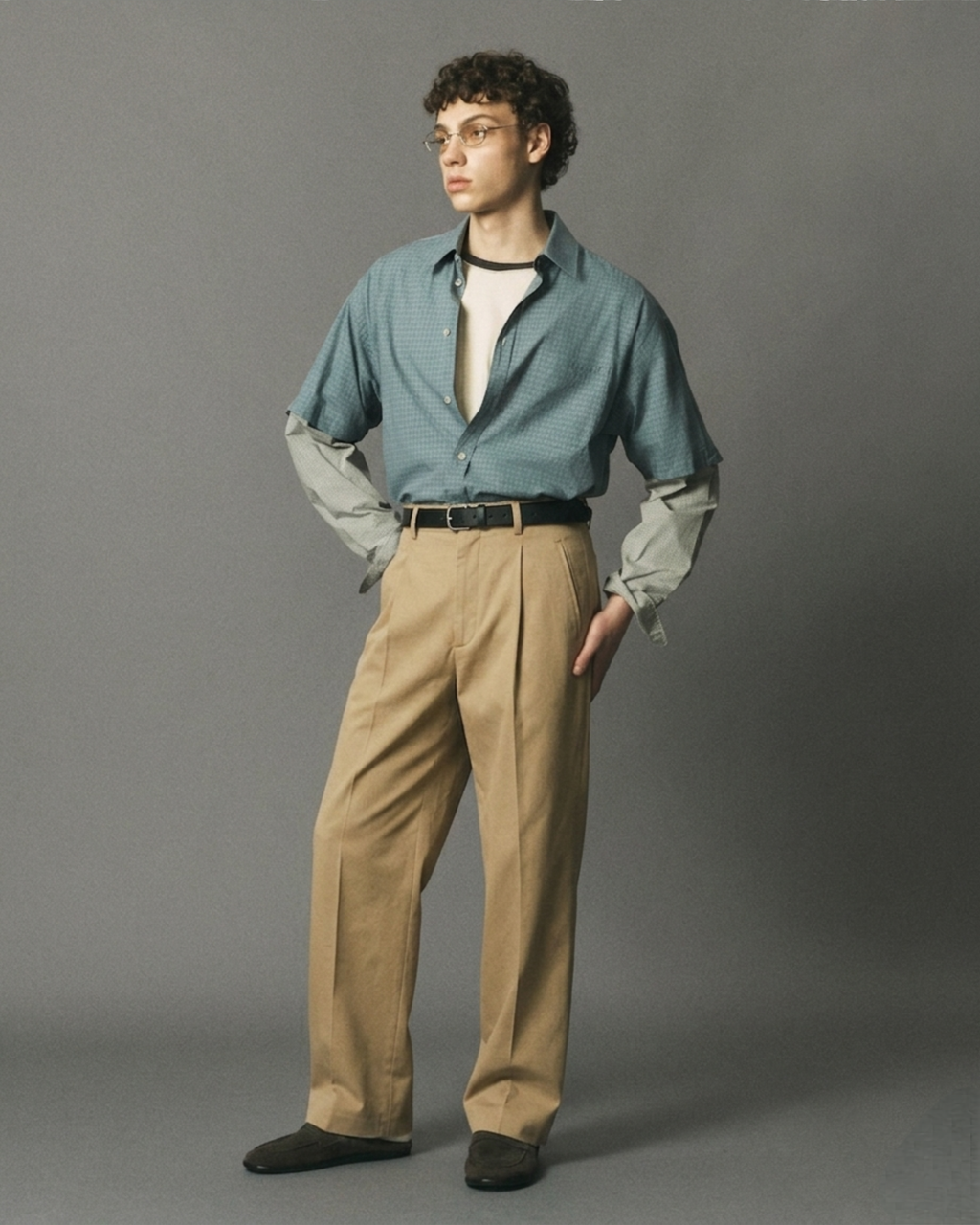 Tailored Pleated Trouser Tan