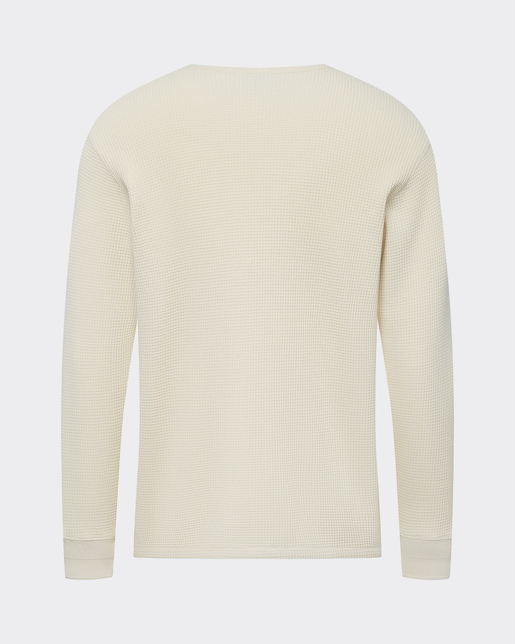 Long-sleeve Waffle Henley