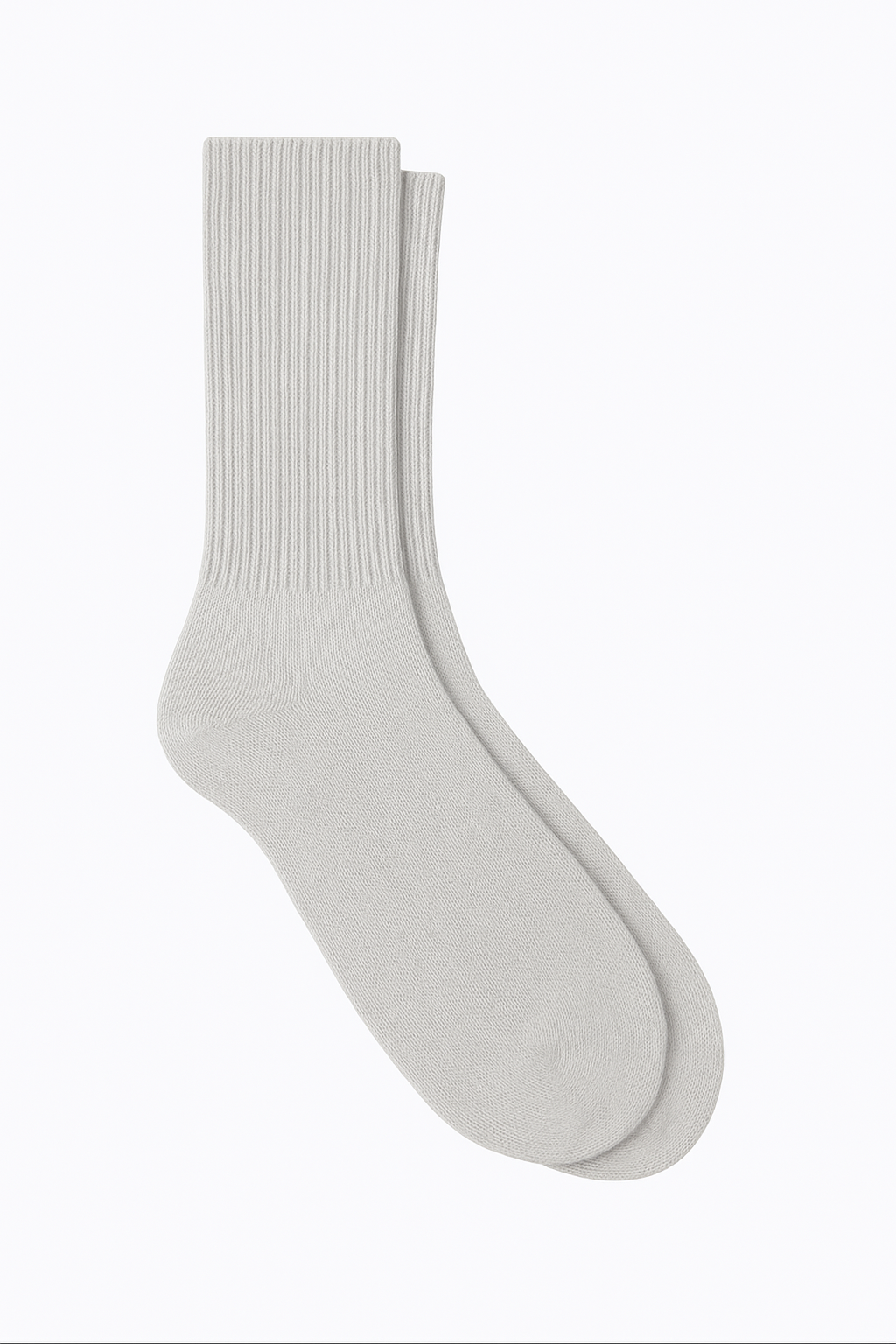 Light Grey Cotton Cashmere Socks