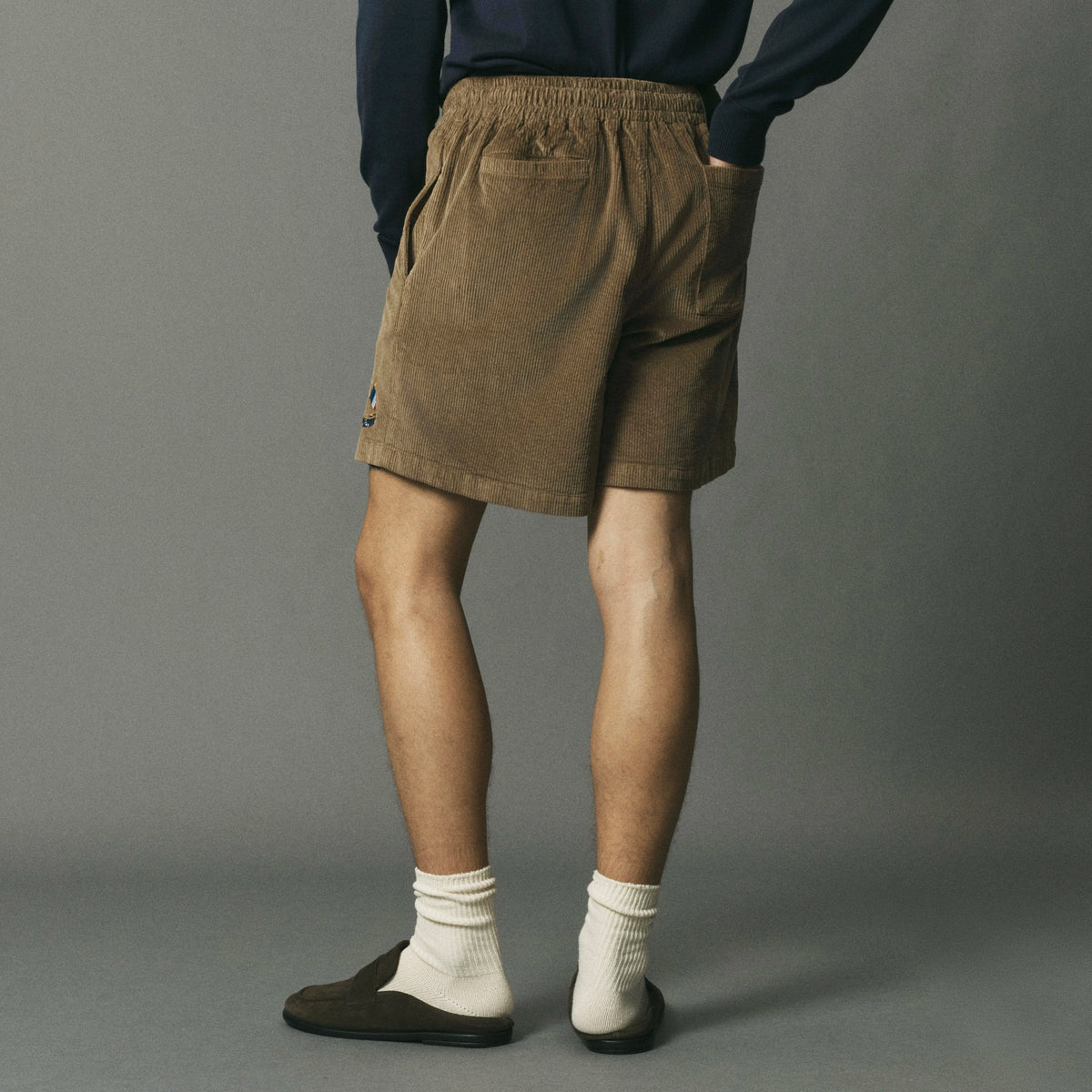 Corduroy Crest Shorts image