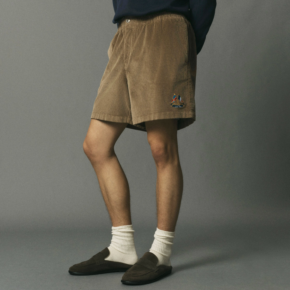 Corduroy Crest Shorts image
