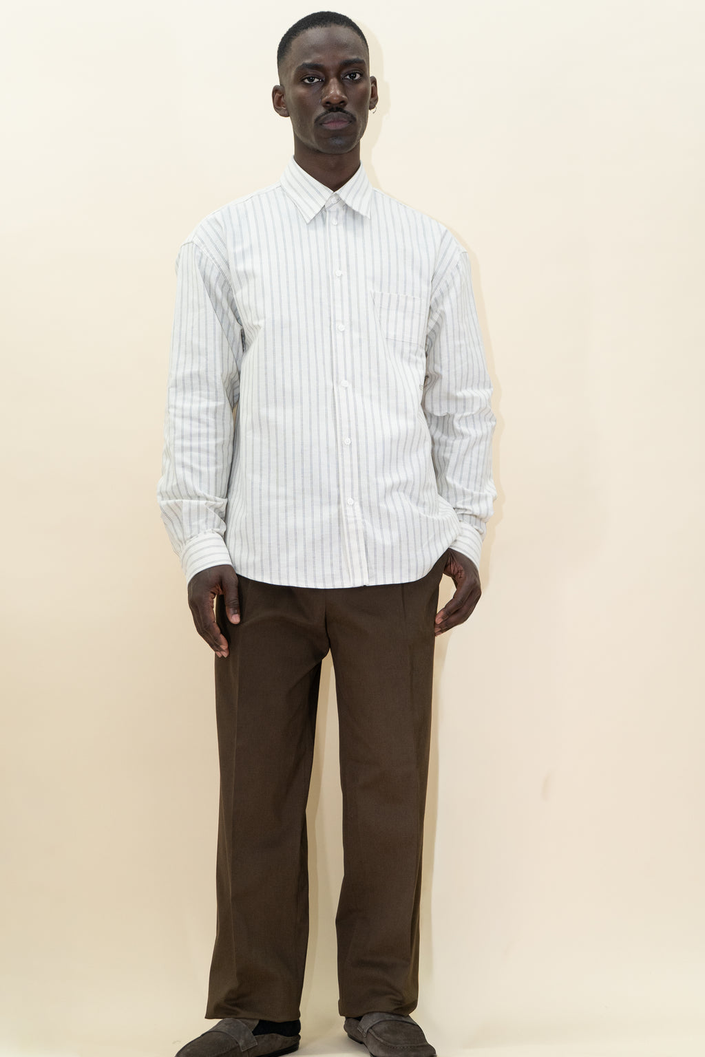 Grey Oxford Button Down