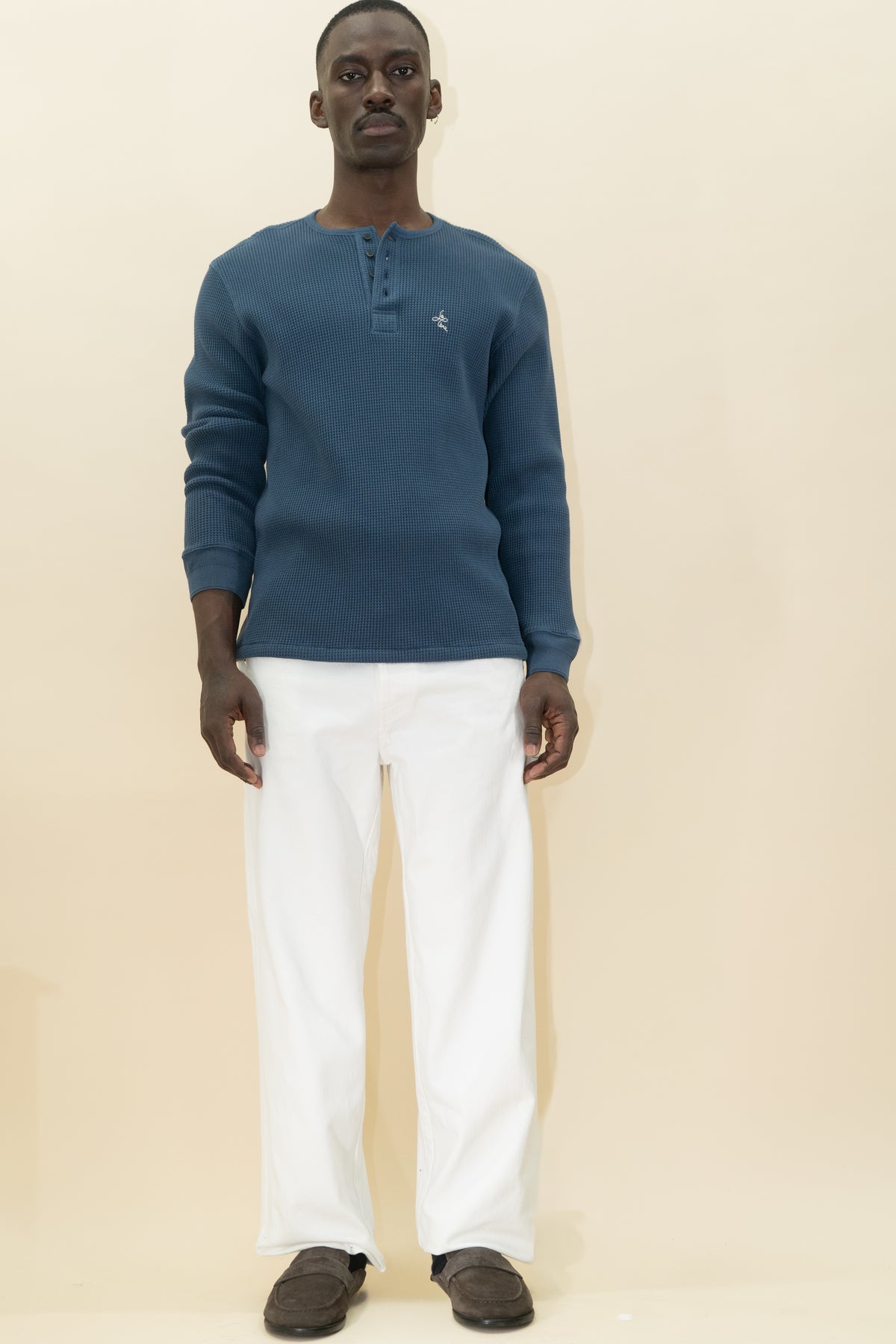 Long-sleeve Waffle Henley image