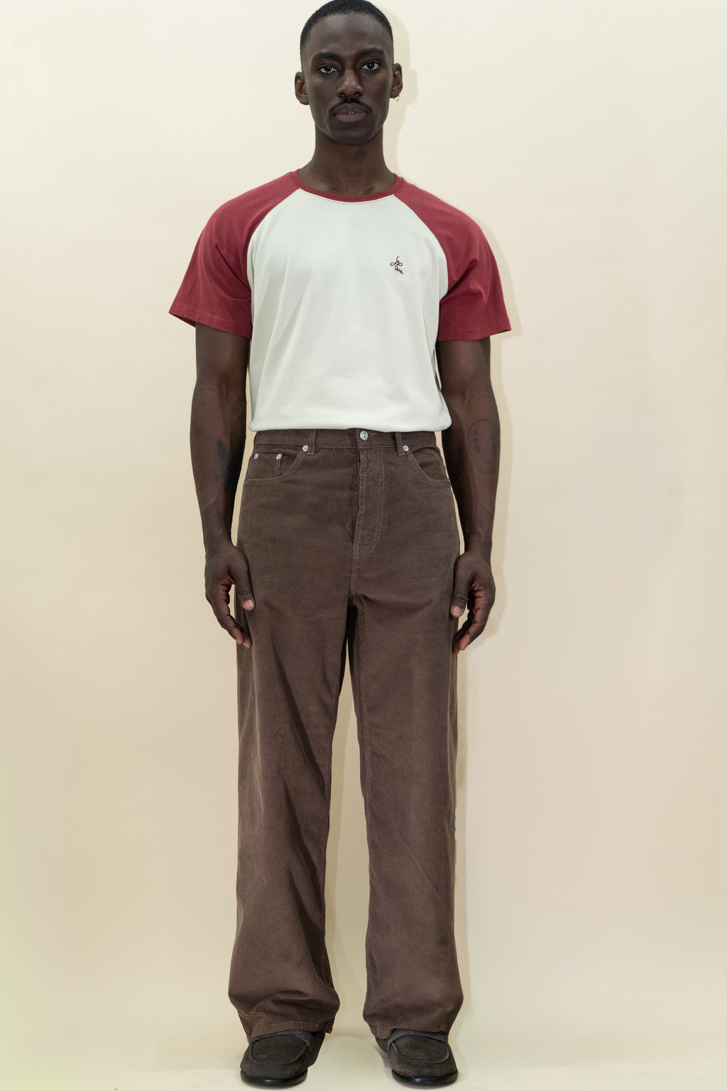 WIDE LEG CORDUROY PANTS