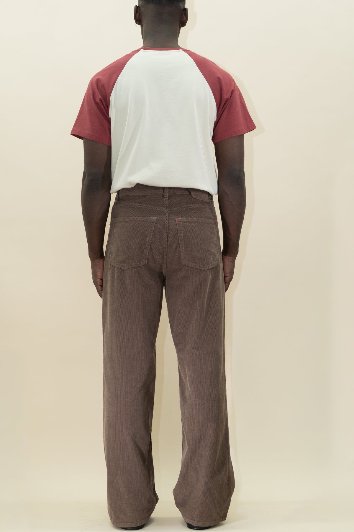 Wide leg corduroy pants image