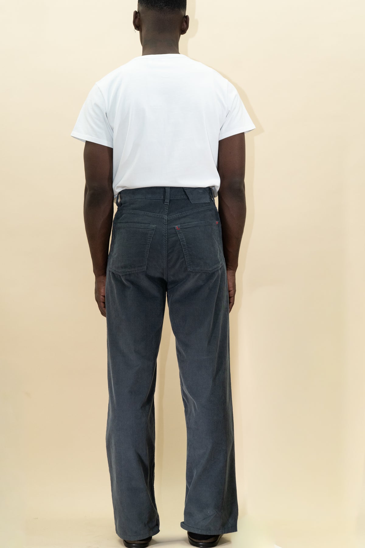 Wide leg corduroy pants image