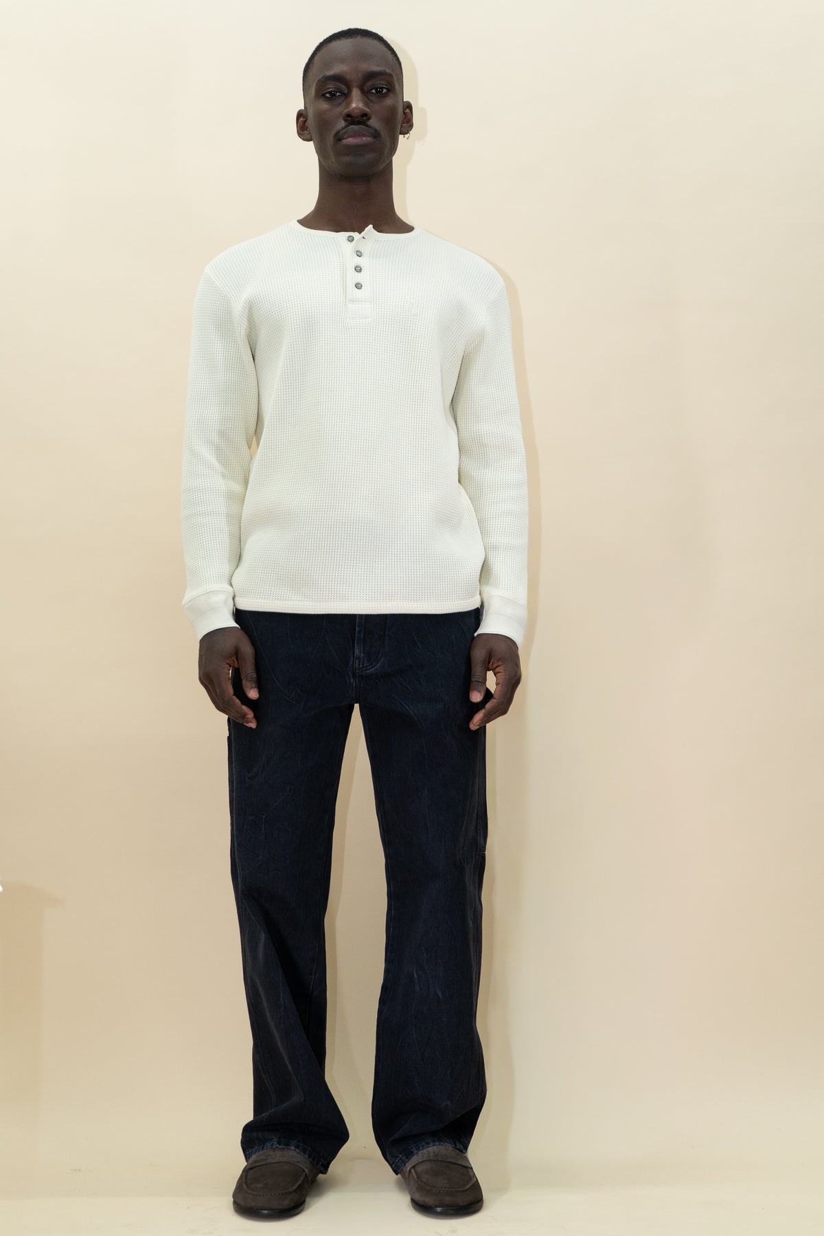 Long-sleeve Waffle Henley image