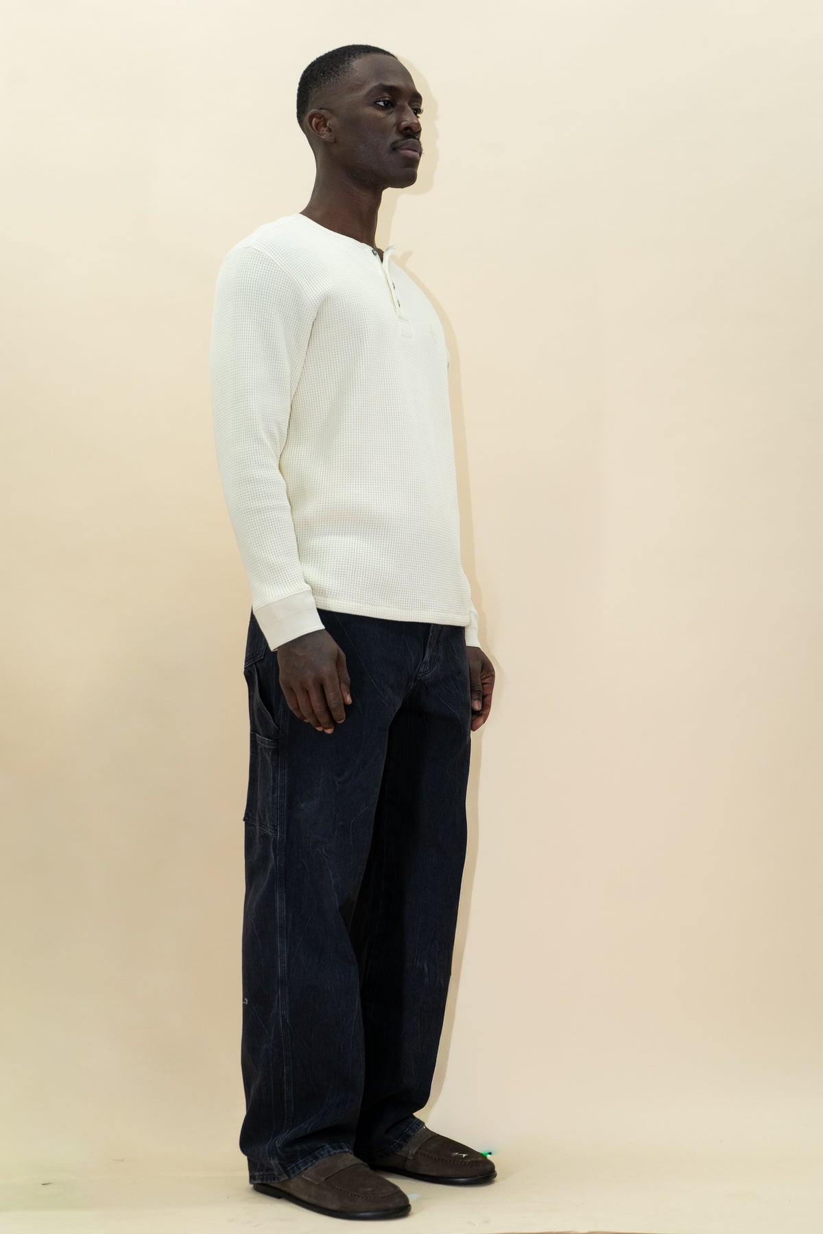 Long-sleeve Waffle Henley image