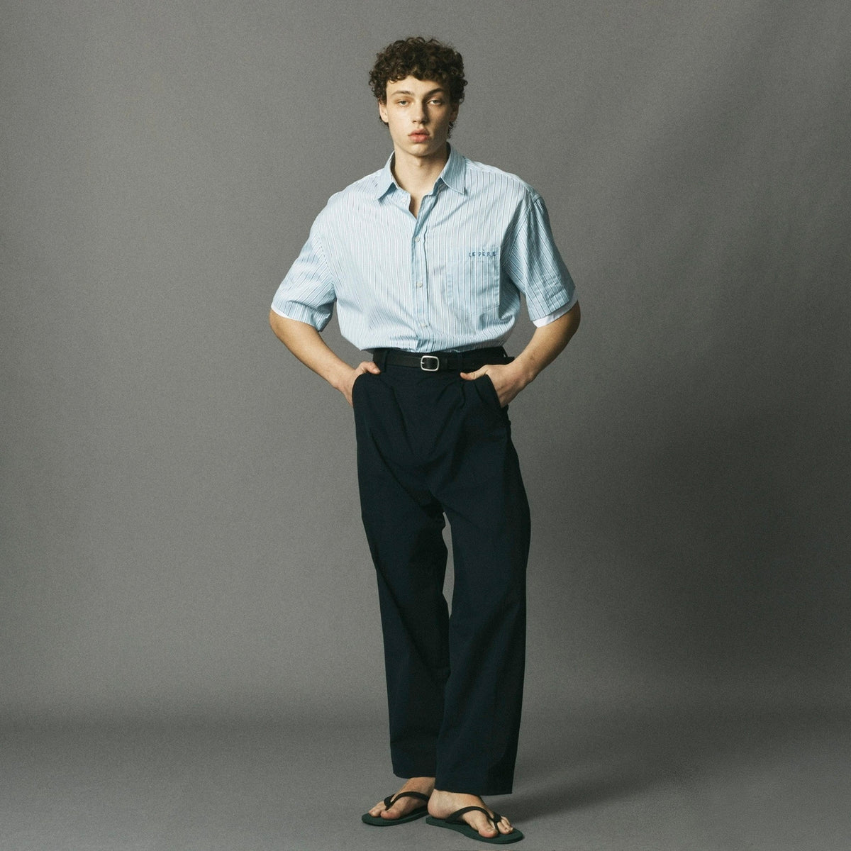 Double Short Sleeve Button Down image