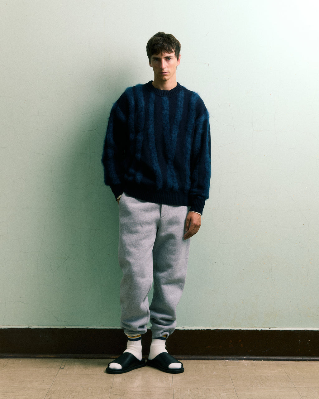 Tyndell Stripe Mohair Sweater