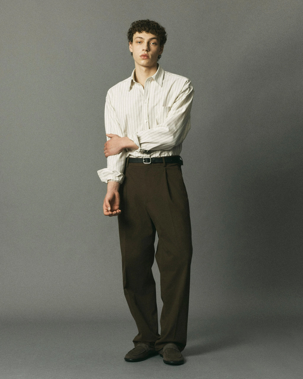 Oxford Perennial Ecru Stripe Shirt