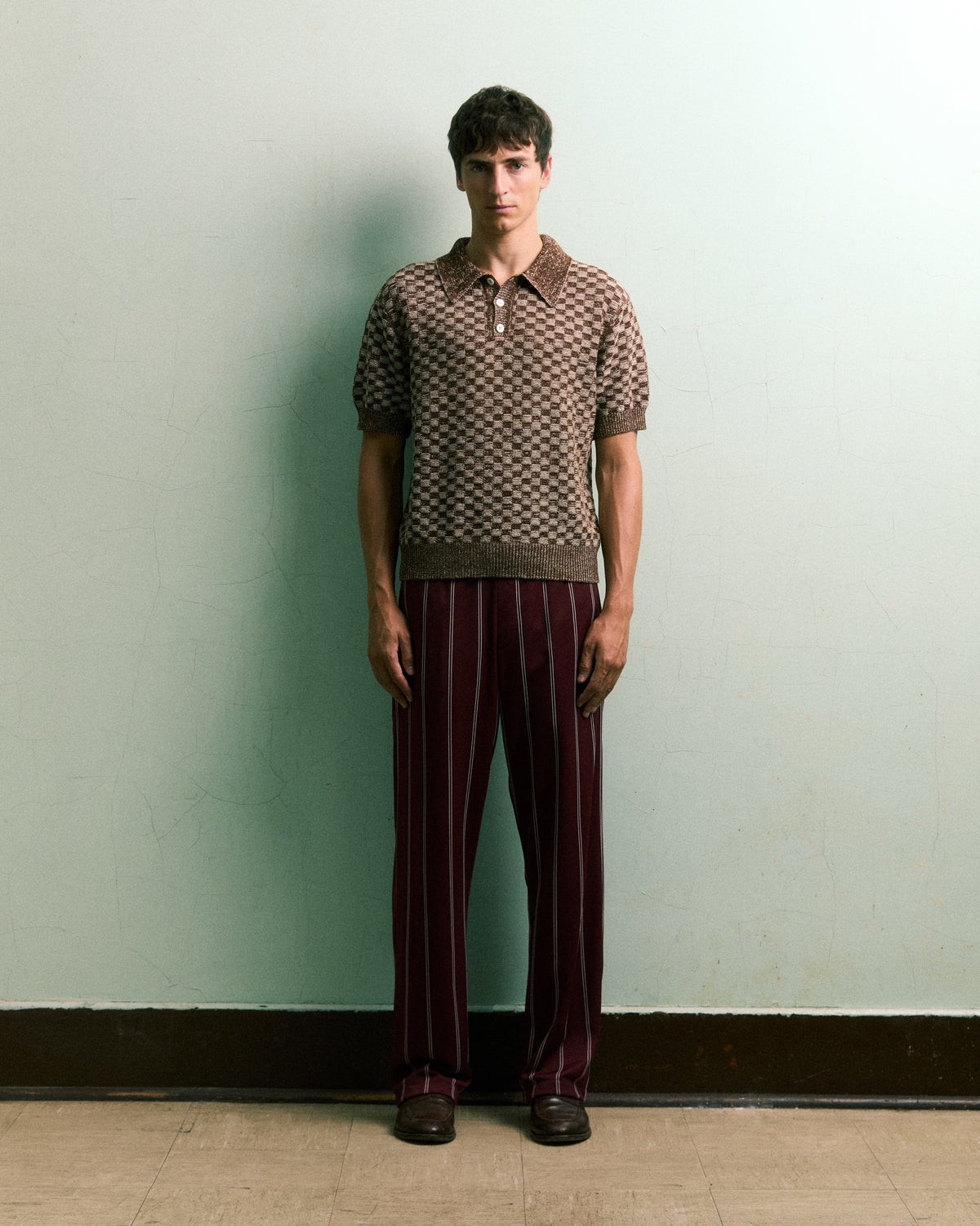 Knit Basketweave Polo image