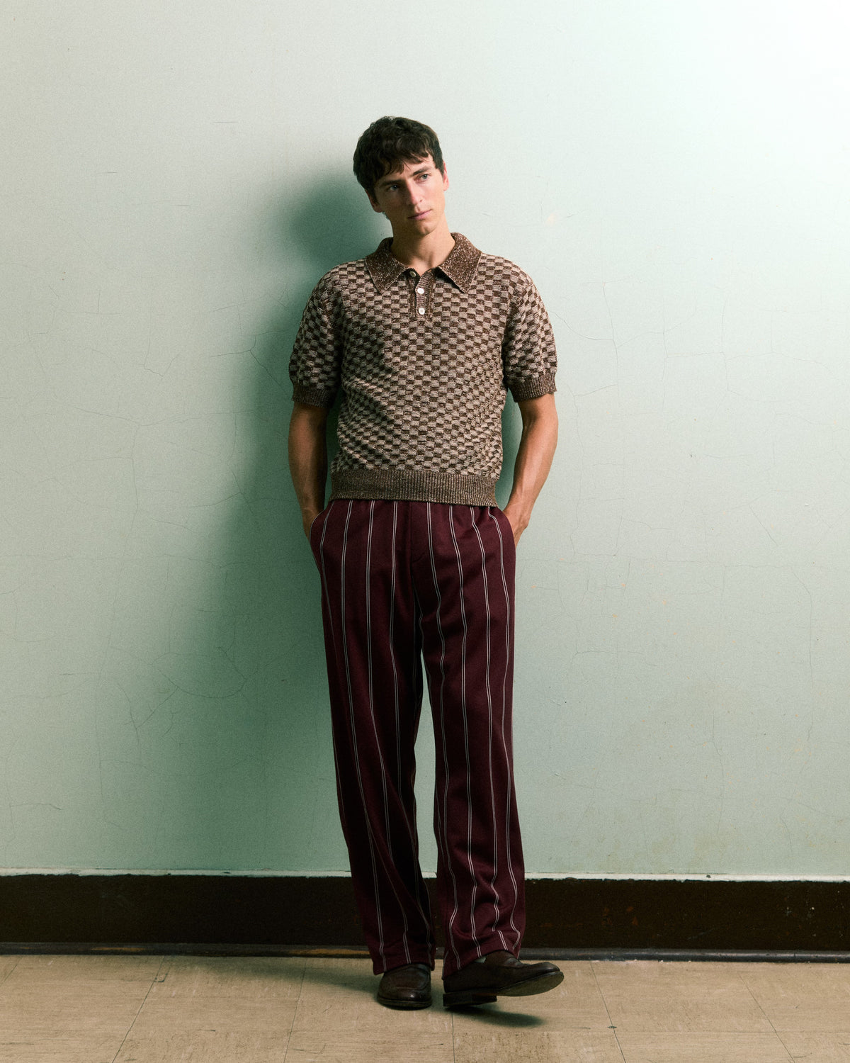 Knit Basketweave Polo image