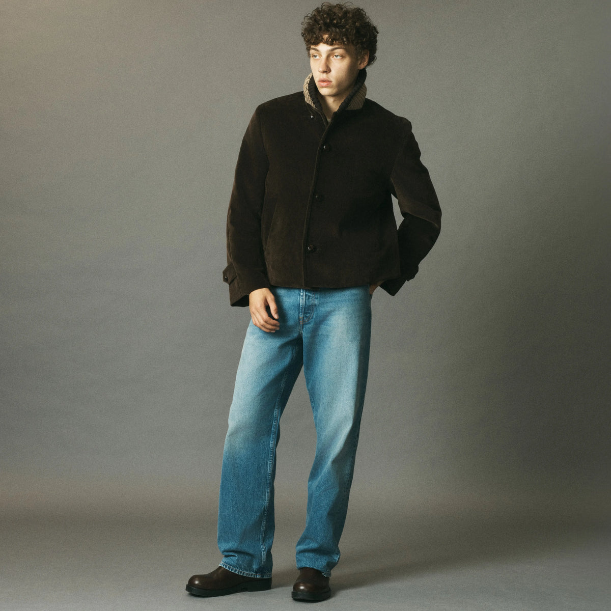 Knitted Corduroy Jacket image
