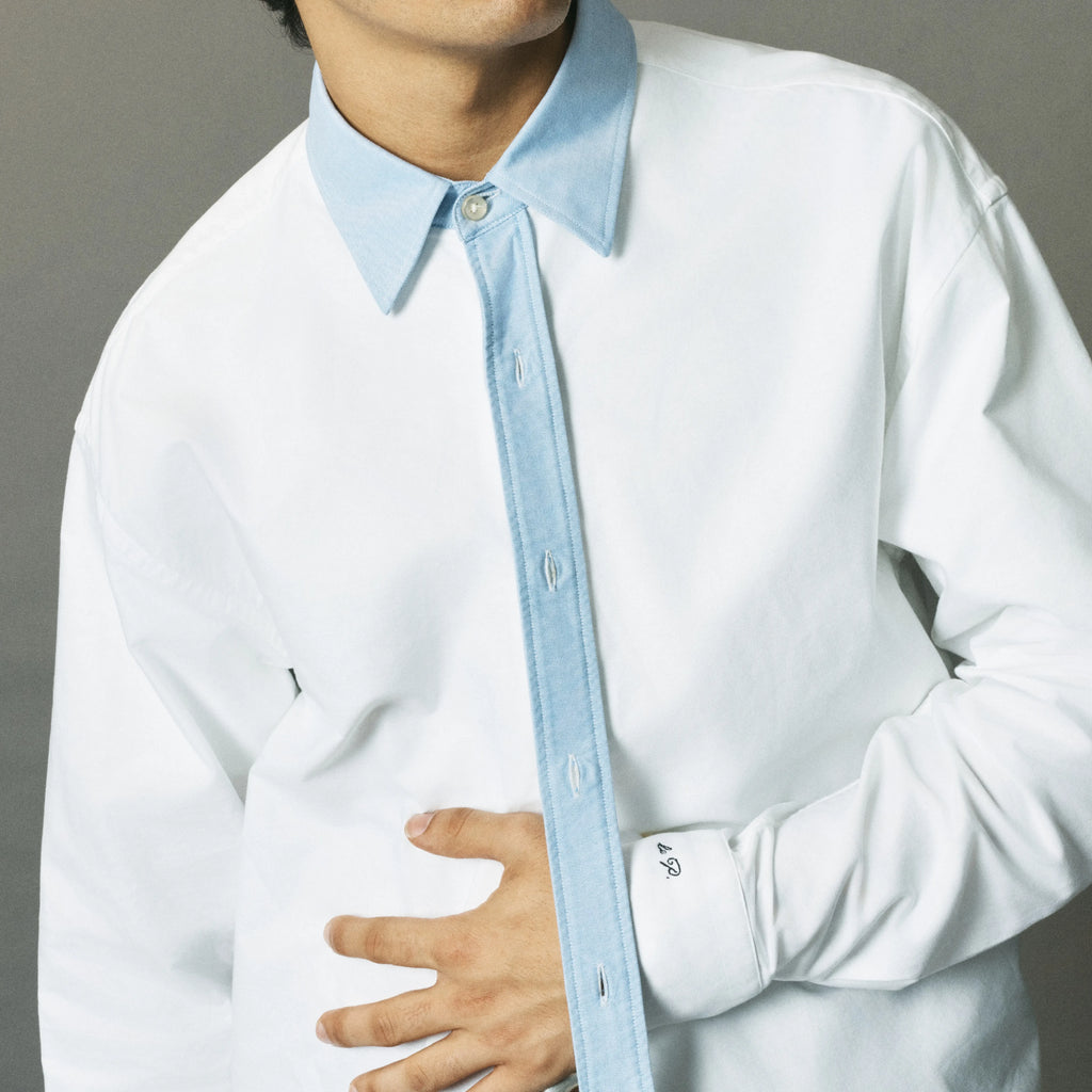 Button-me-down Shirt Blue