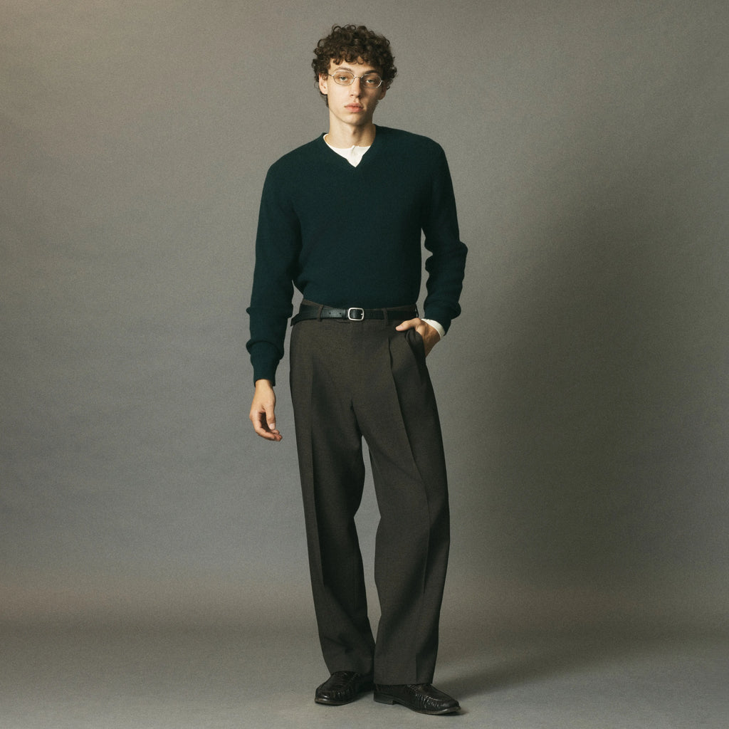 V-Neck Sweater Green