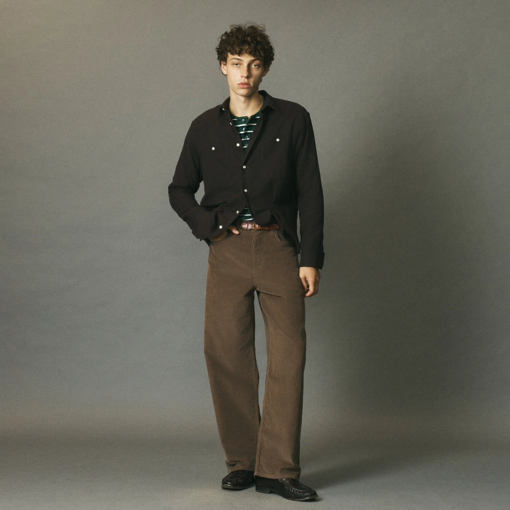Johnboy Buttondown Burgundy