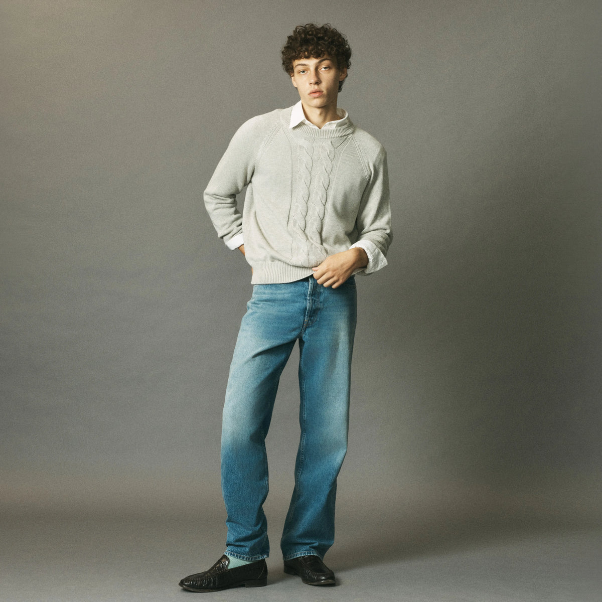Cotton Cableknit Sweater image
