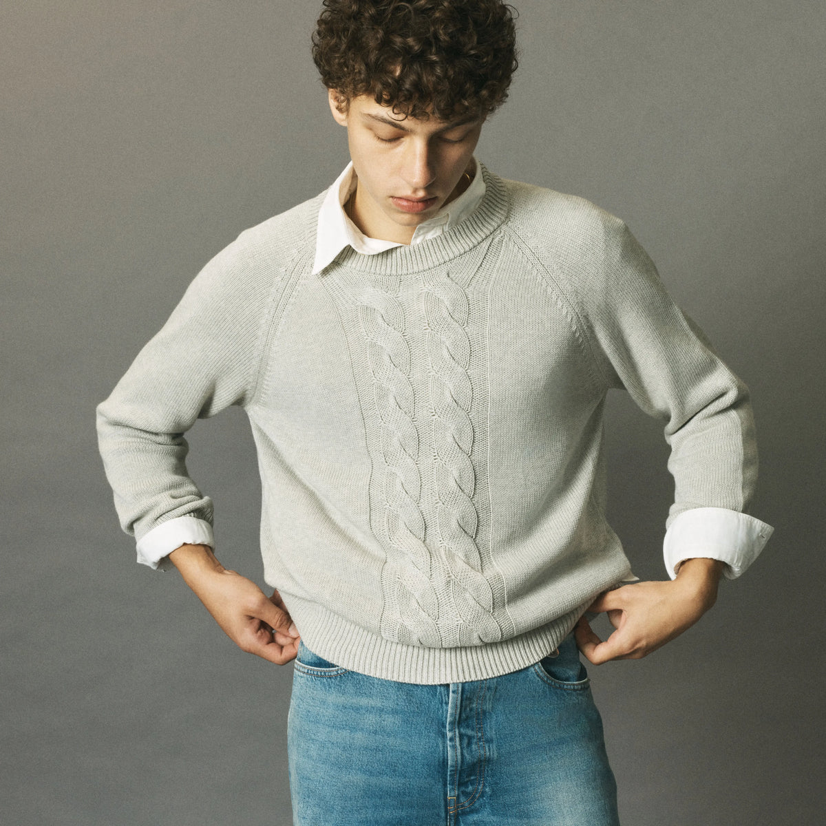 Cotton Cableknit Sweater image