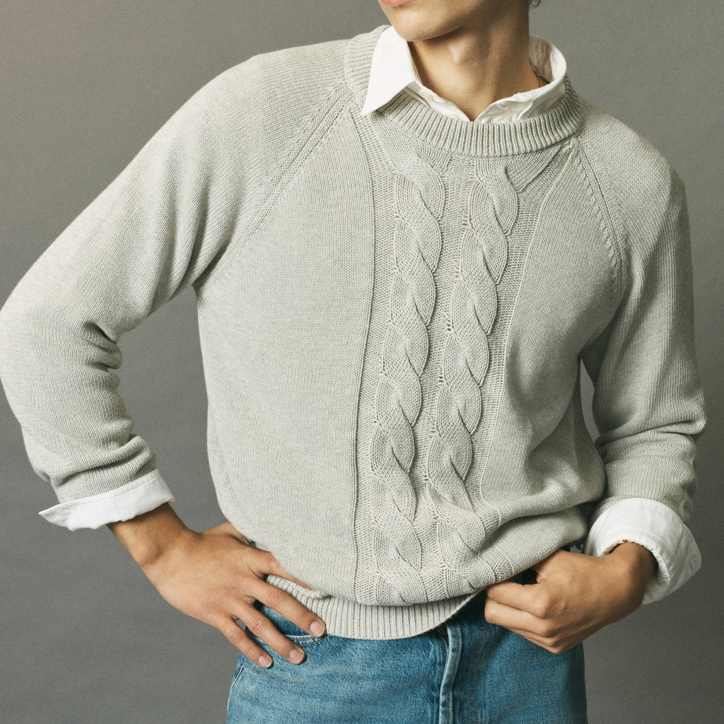 Cotton Cableknit Sweater