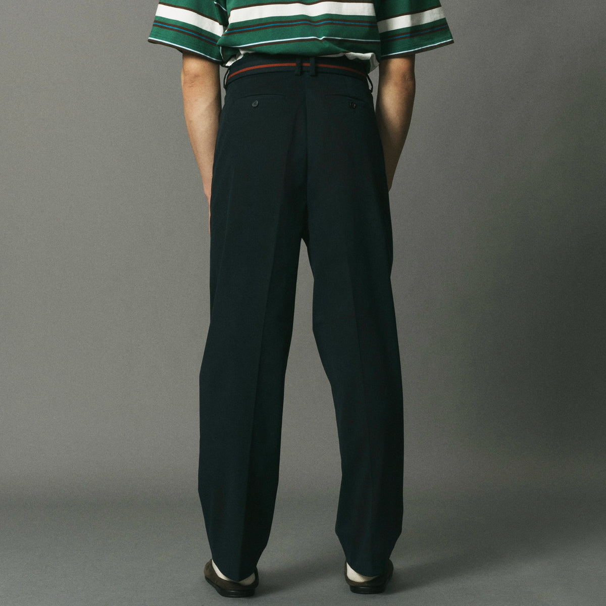 Brushed Cotton Pleated Trouser image