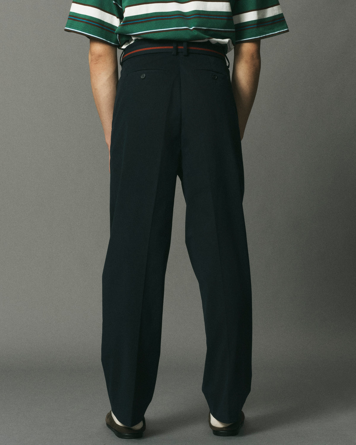 Brushed Cotton Pleated Trouser image