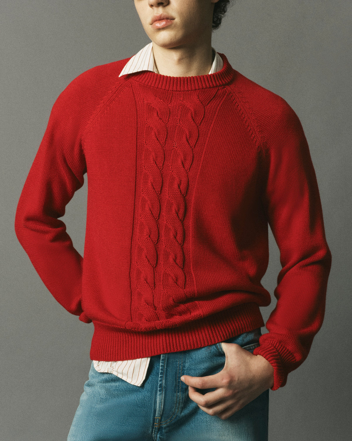 Cotton Cableknit Sweater image