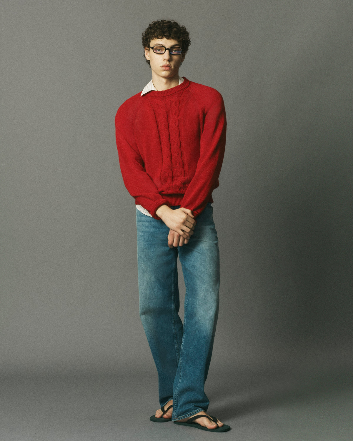 Cotton Cableknit Sweater image