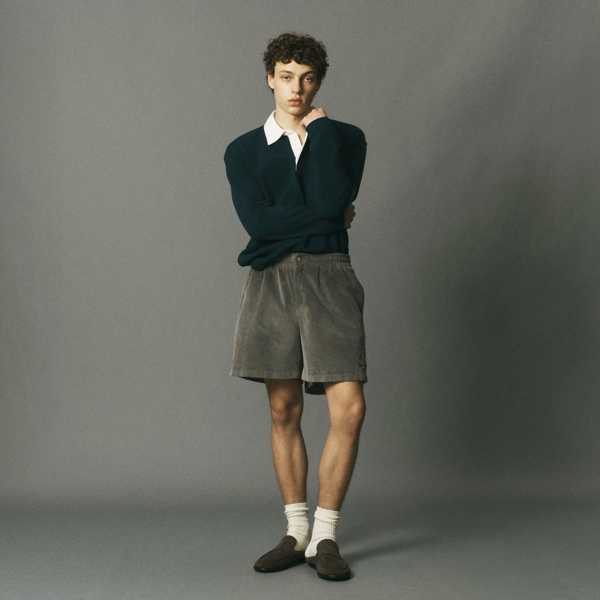 Corduroy Crest Shorts image
