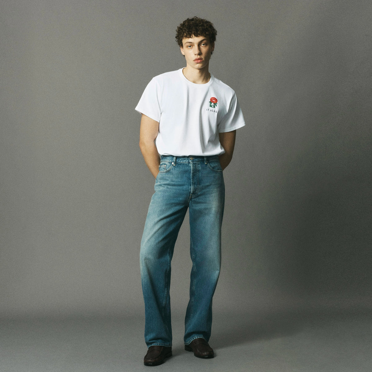 Embroidered Flower Tee image