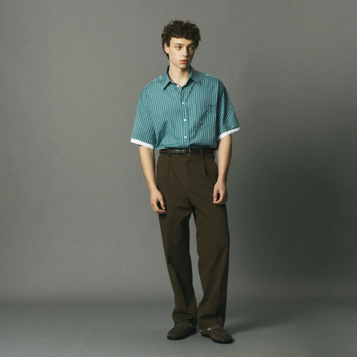 Double Short Sleeve Button Down image