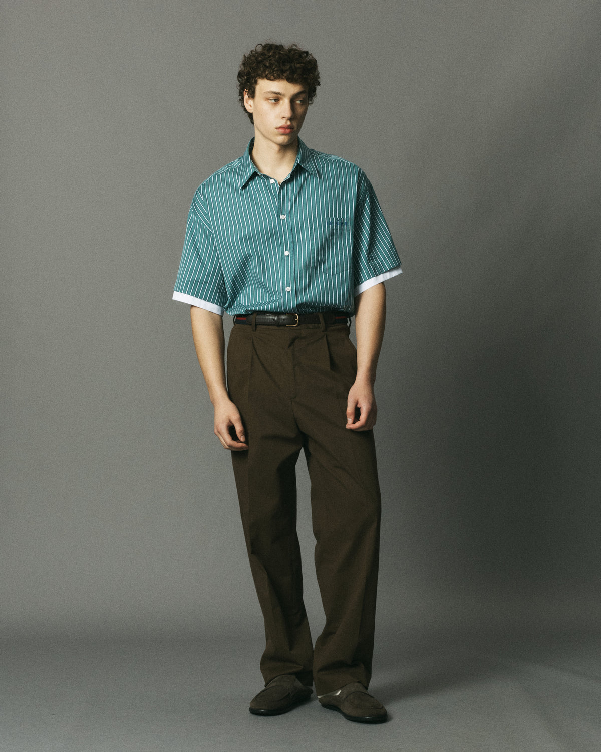 Double Short Sleeve Button Down image
