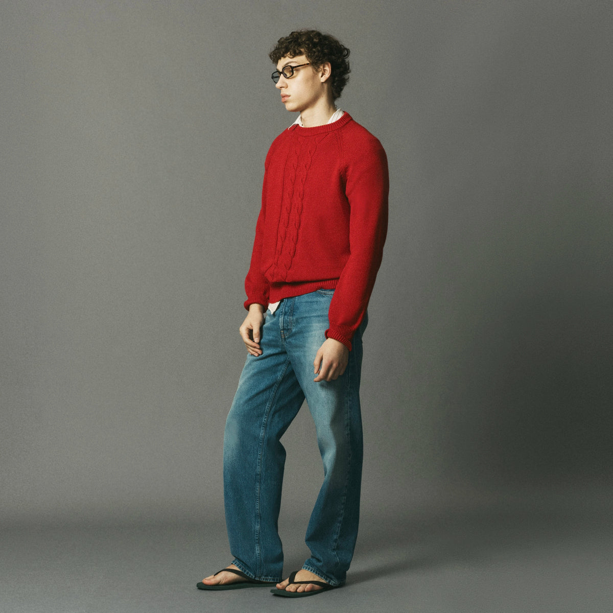 Cotton Cableknit Sweater image