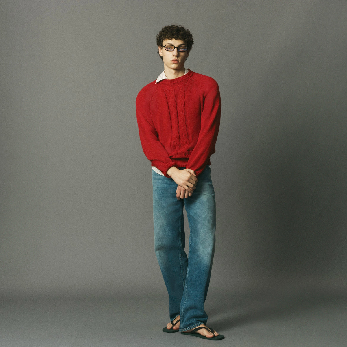 Cotton Cableknit Sweater image