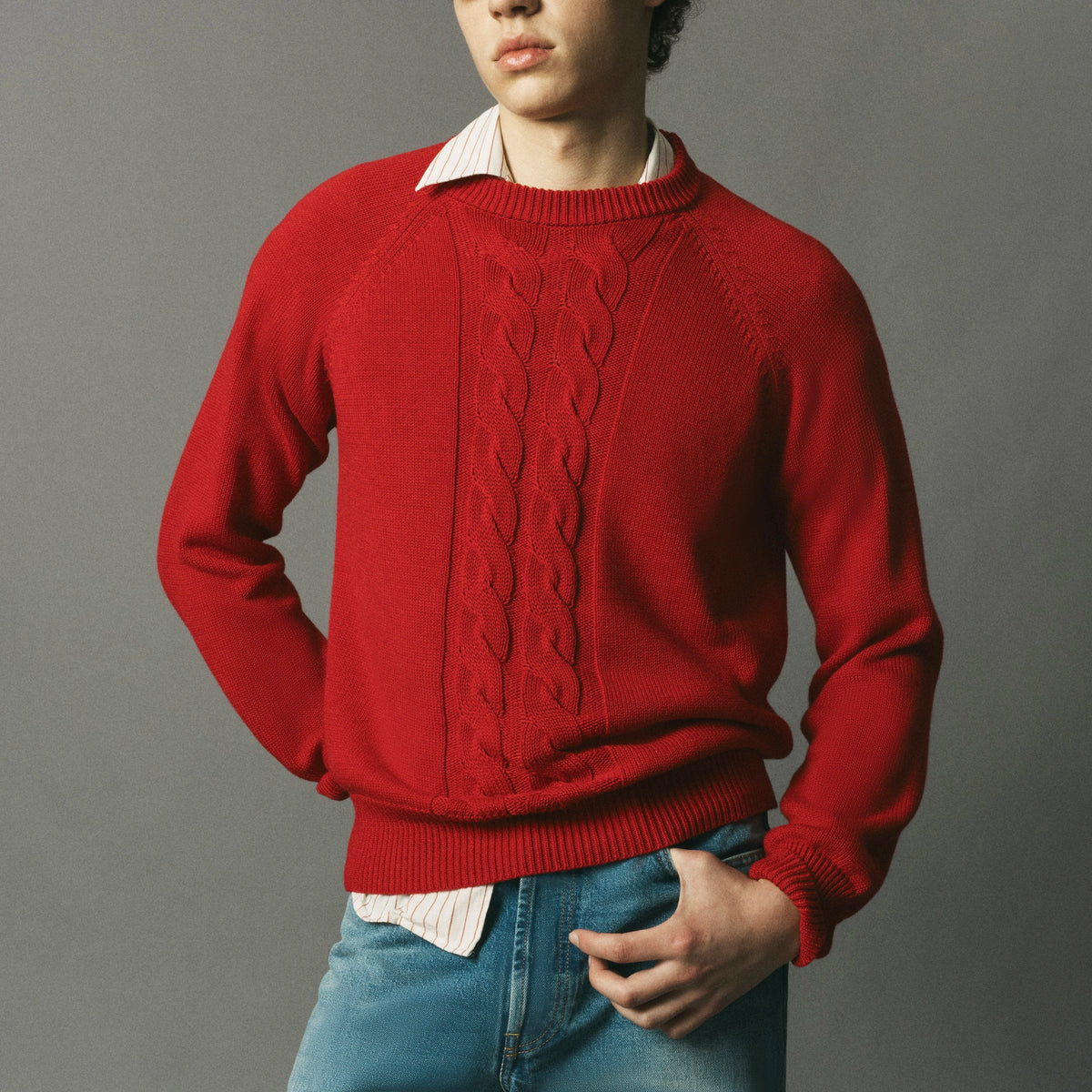 Cotton Cableknit Sweater image