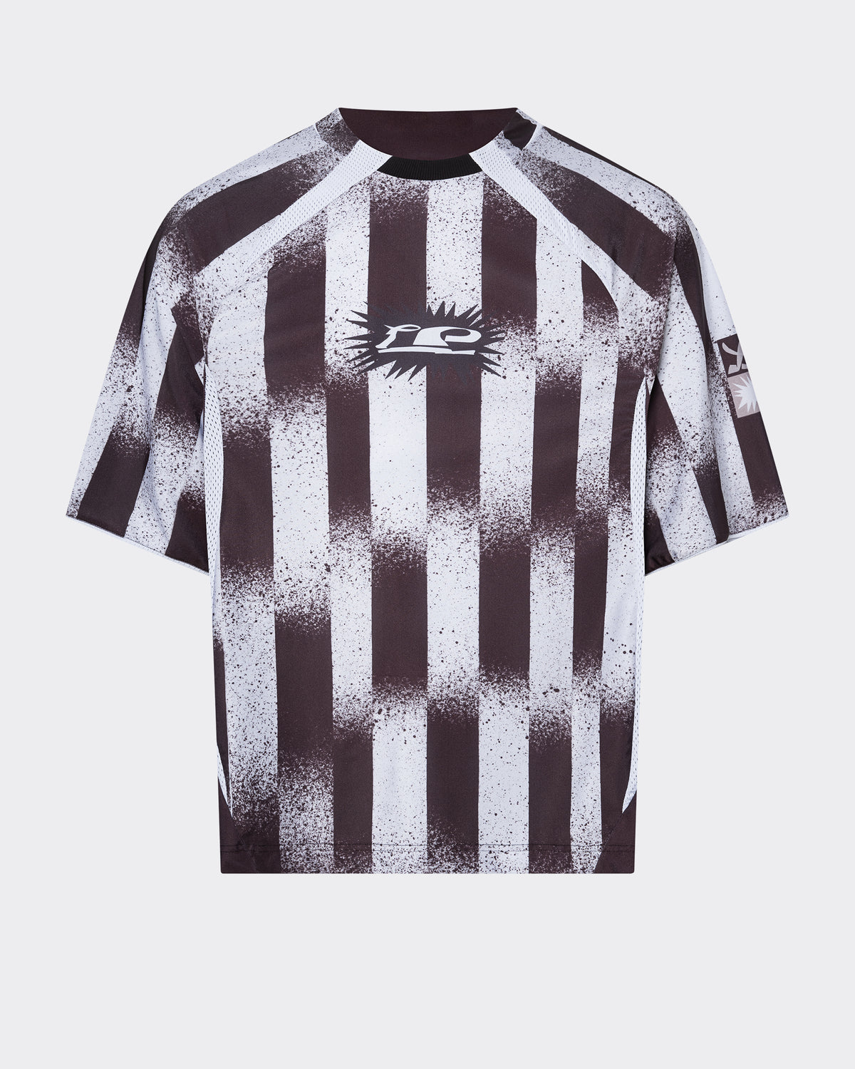 Torn Striped Football Jersey image