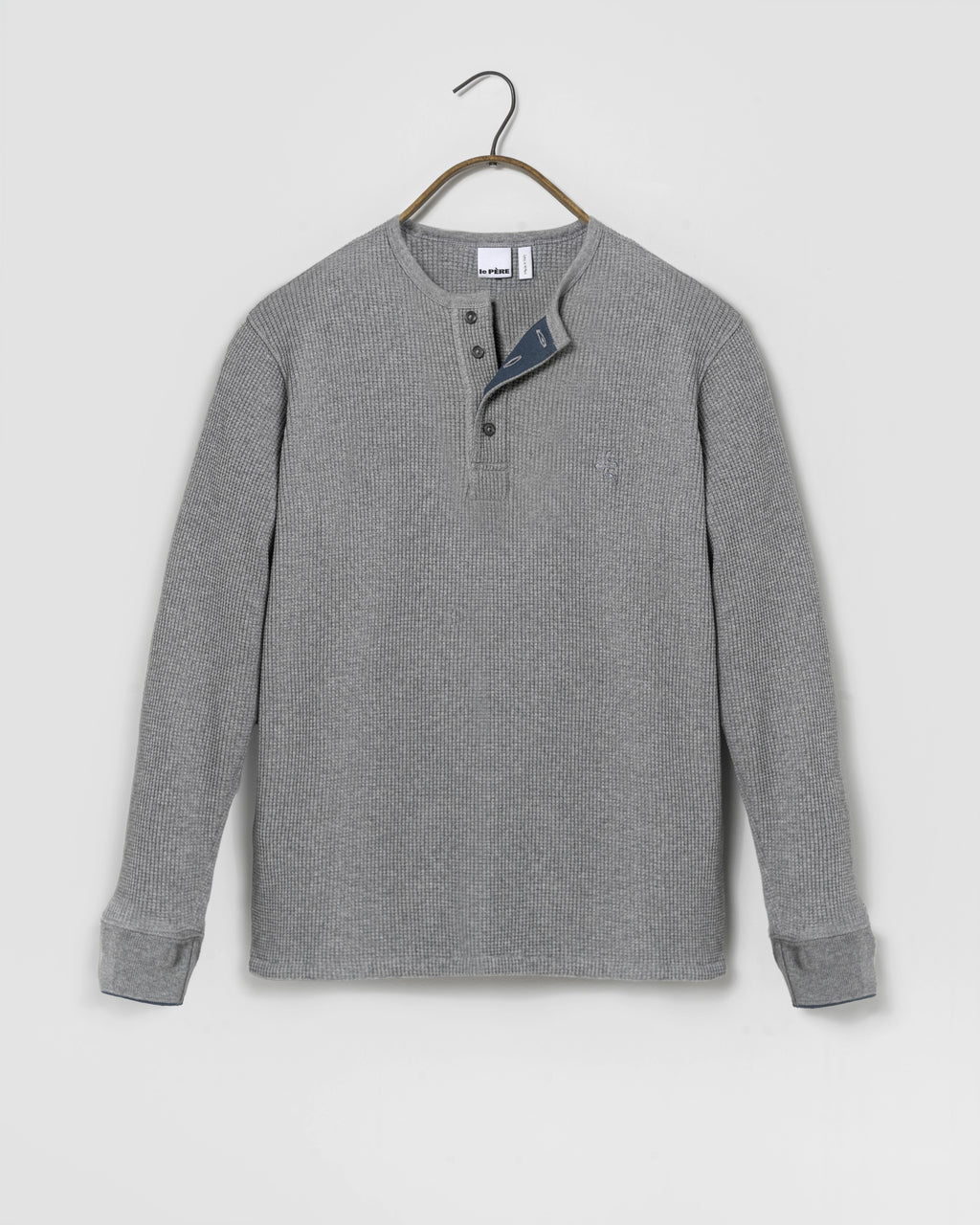 Waffle Henley Grey