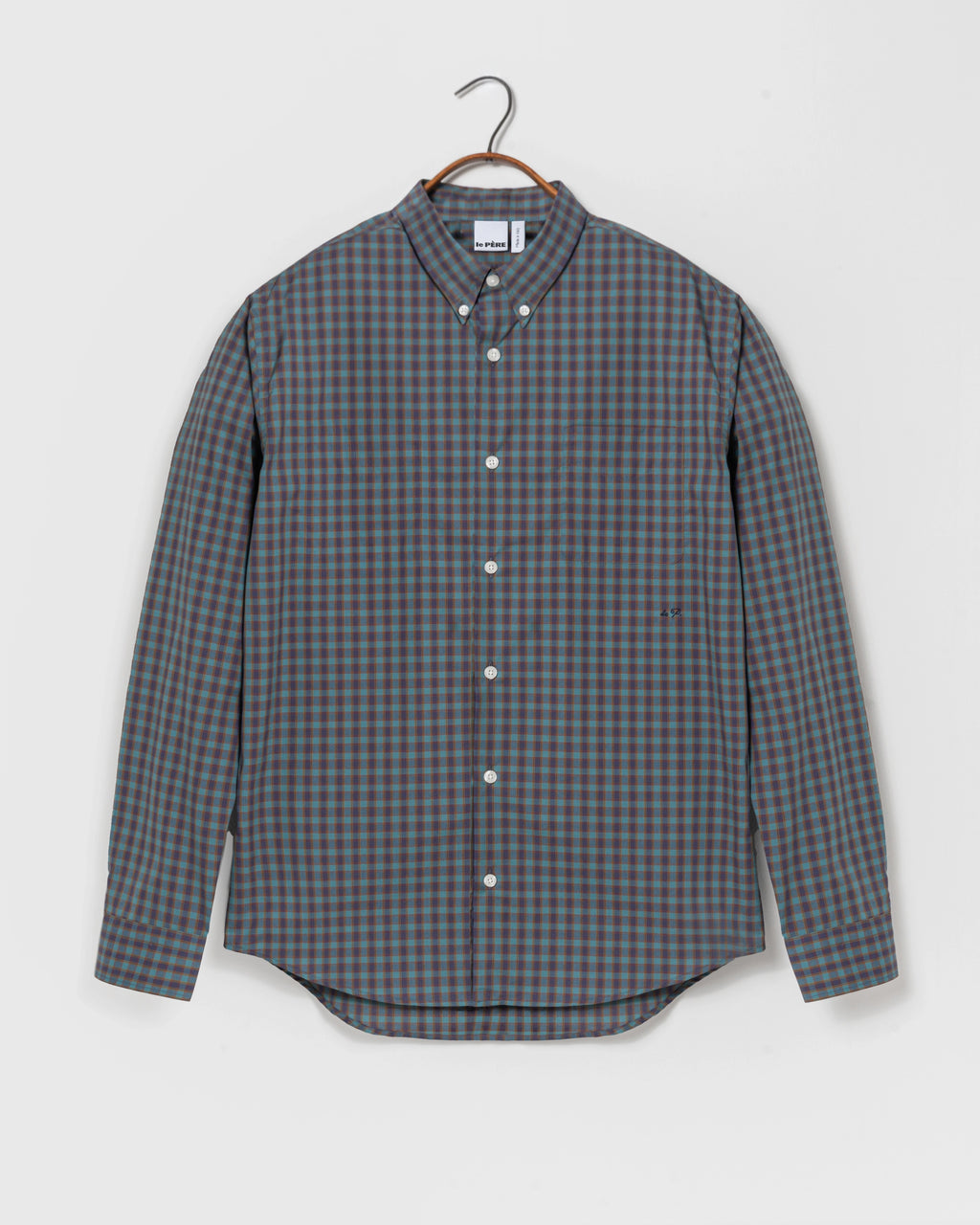 le PÈRE Seafoam Buttondown - Alternate View 1