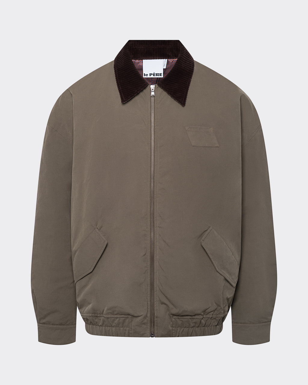 LE PÈRE Blouson Jacket green — front view on neutral background.