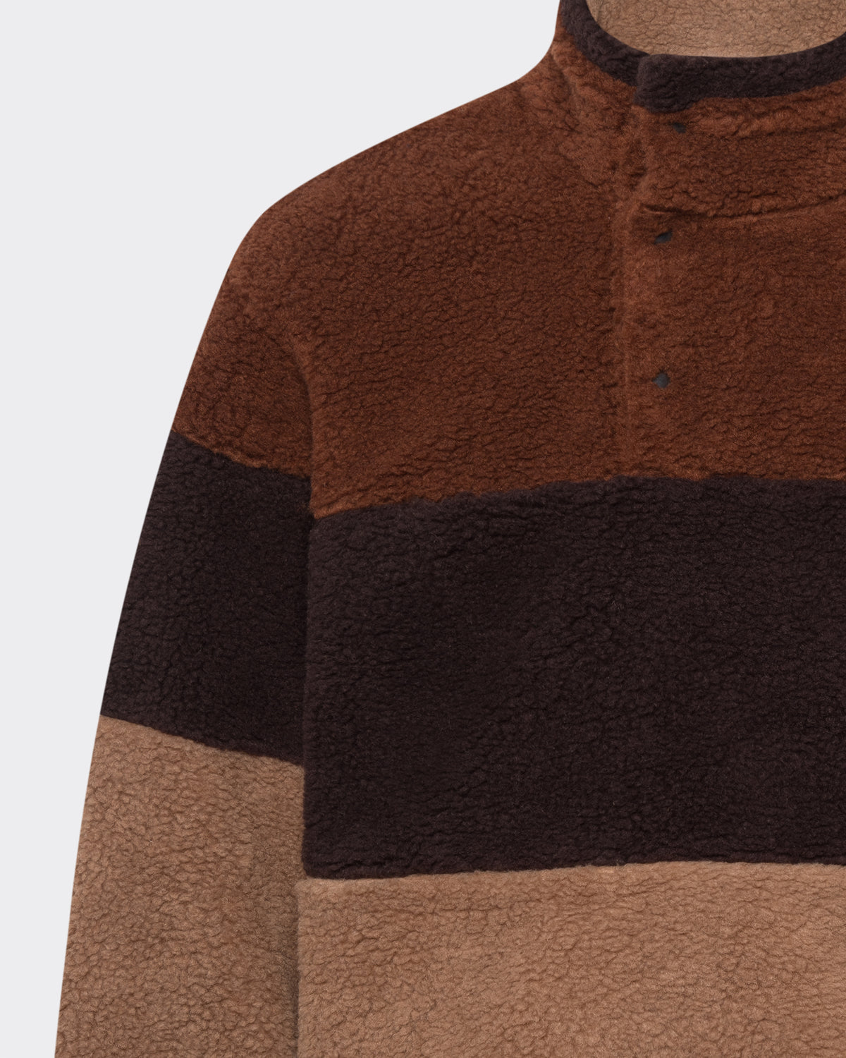 Striped Sherpa Pullover image