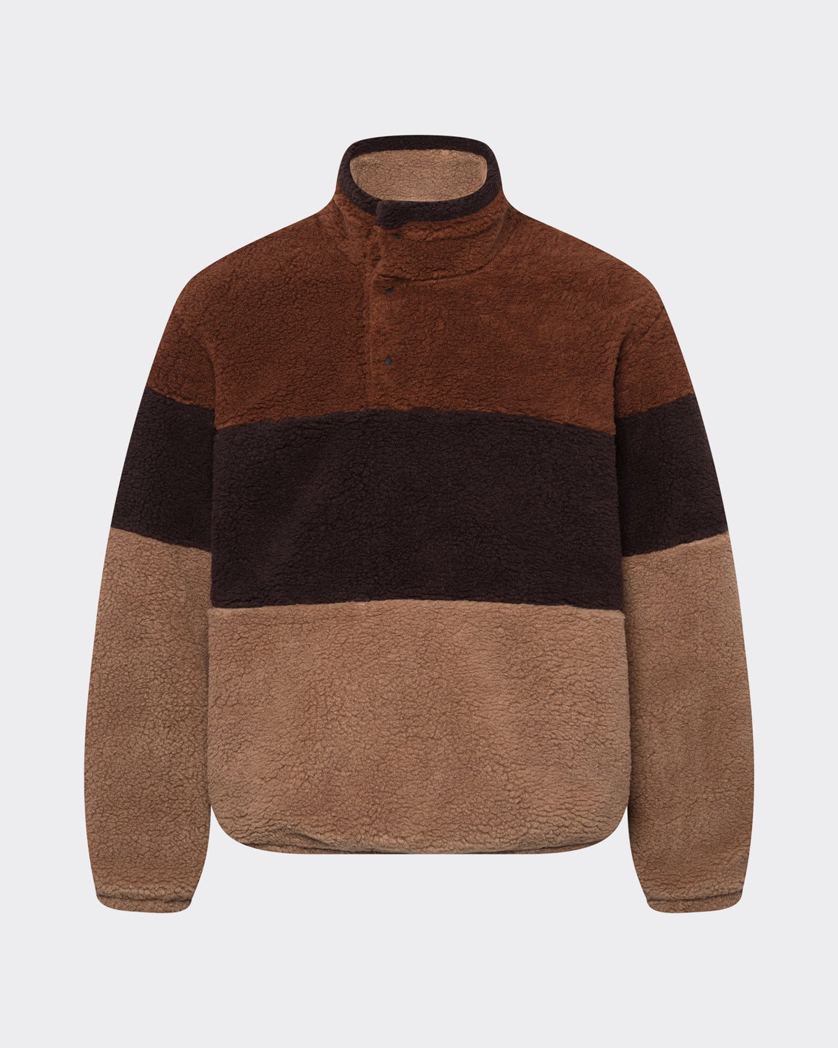 Striped Sherpa Pullover image