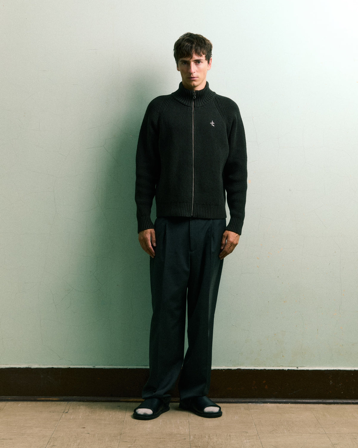 Zipped Knit Cardigan image